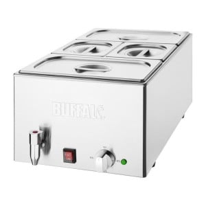 Bain-Marie ar iztukšošanas krānu un GN traukiem