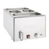 Bain-Marie ar iztukšošanas krānu un GN traukiem