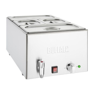 Bain-Marie ar iztukšošanas krānu un GN traukiem