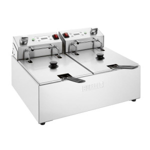 Elektriskā dubultā fritēšanas ierīce ar taimeri - 2 x 5 L - Buffalo