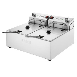 Elektriskā dubultā fritēšanas ierīce ar taimeri - 2 x 5 L - Buffalo