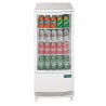 White Positive Refrigerated Display Case 2 Curved Doors 86 L - Polar