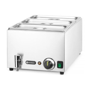 Bain-Marie ar iztukšošanas krānu - 3 GN 1/3 - HENDI