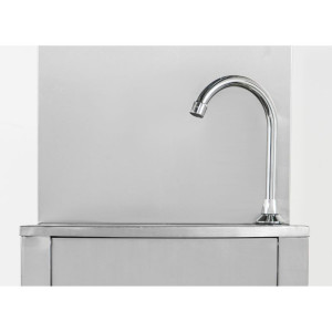 Lave-Mains Commande au Pied avec Poubelle, Distributeur de Savon et de papier - Dynasteel