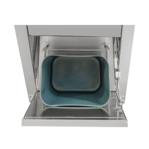 Lave-Mains Commande au Pied avec Poubelle, Distributeur de Savon et de papier - Dynasteel