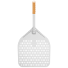 Perforēta kvadrātveida picas lāpstiņa ar īsu rokturi - 300x660 mm