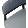 Zilie PVC krēsli Meridian - komplekts no 2