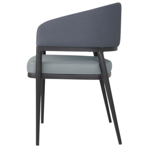 Zilie PVC krēsli Meridian - komplekts no 2