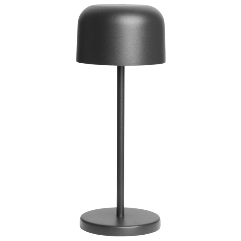 Galda lampa ar apaļu abažūru Lucca melna - 200 mm Galda lampa ar apaļu abažūru Lucca melna - 200 mm