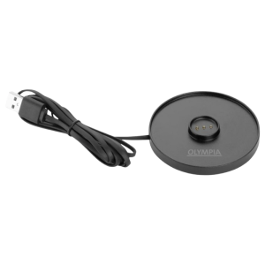Galda lampa ar apaļu abažūru Lucca melna - 200 mm
