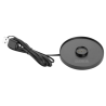 Galda lampa ar apaļu abažūru Lucca melna - 200 mm