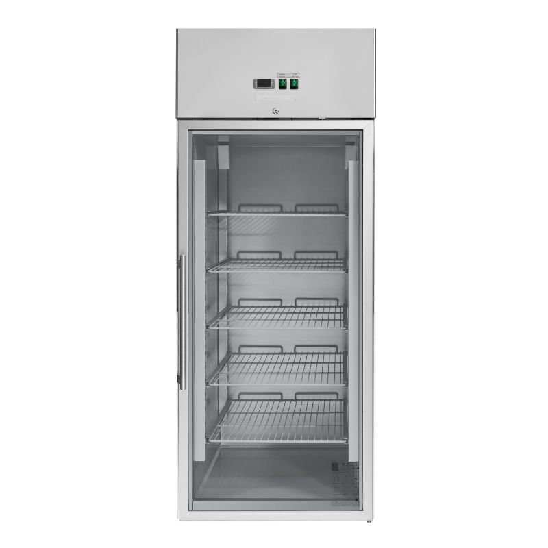 Ar stiklotais pozitīvais ledusskapis - 650 L - Dynasteel Ar stiklotais pozitīvais ledusskapis - 650 L - Dynasteel