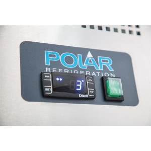 Pozitīva dzesēšanas galds ar 2 durvīm U sērija ar aizmugurējo paneli - 282L - Polar