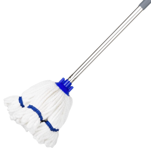 Mikrošķiedras mopa galva ar zilu joslu - 0,15 kg