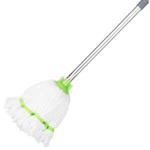 Mikrošķiedras mopa galva ar zaļu joslu - 0,15 kg