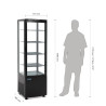 Vitrine Atdzesēta Melna Series C 235 L - Polar