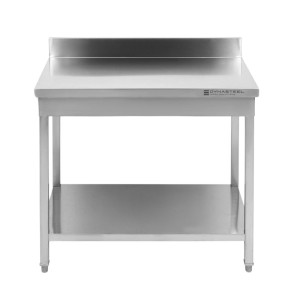 Dynasteel Stainless Steel Table: Depth 700 mm, Length 800 mm
