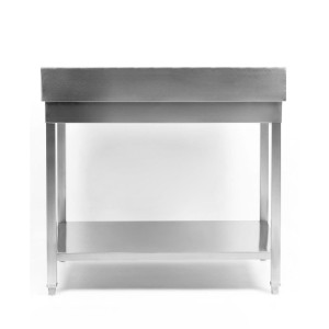 Inox galda Dynasteel: Dziļums 700 mm, Garums 800 mm