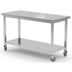 Mobilais galds ar plauktu - 1200x600 mm - HENDI