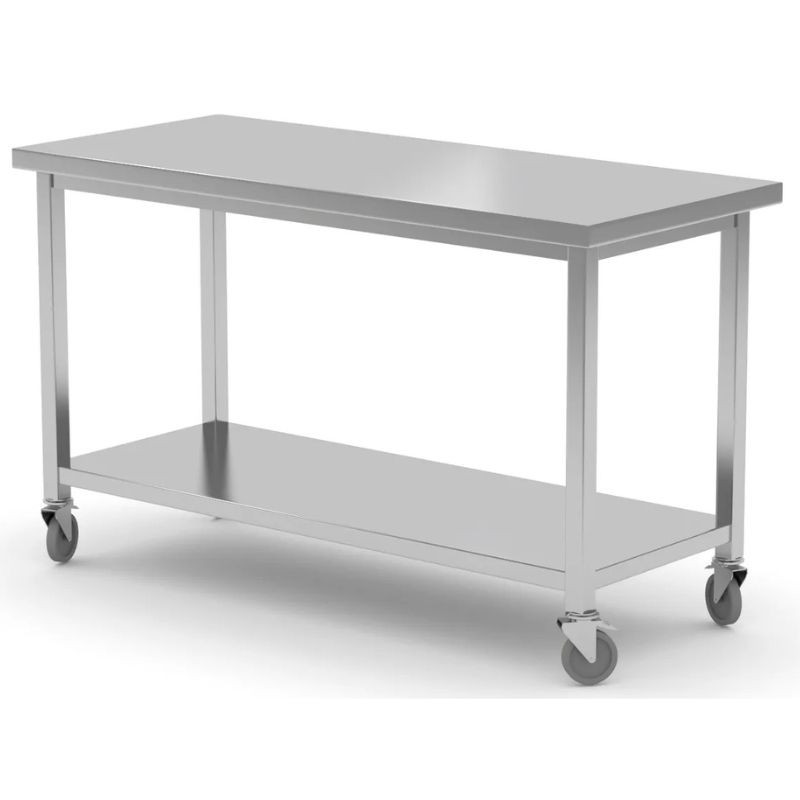 Mobilais galds ar plauktu - 1200x600 mm - HENDI Mobilais galds ar plauktu - 1200x600 mm - HENDI