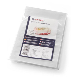 Gludie vakuuma maisiņi iepakošanas mašīnai 200 x 140 mm - Komplekts 100 - HENDI