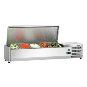 Refrigerated Saladette to Place Stainless Steel - 5 x GN 1/4
