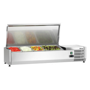 Saladette Réfrigérée à Poser Inox - 3 x GN 1/3 + 1 x GN 1/2