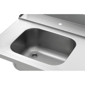 Šķirošanas galds ar izlietni un vienu caurumu - L 1495 x P 730 mm - Bartscher