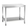 Table de Travail Inox avec Etagère Basse - P 700 mm - L 1200 mm - Bartscher