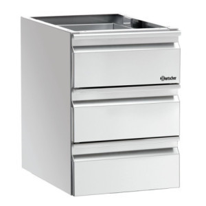 Colonna Atvilktnes 3 x GN 1/1 Darba Galds - Bartscher