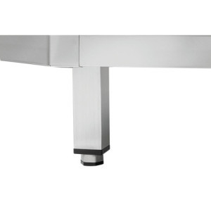 Nerūsējošā tērauda stūra mēbele - L 1000 x P 1000 mm - Bartscher