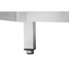 Nerūsējošā tērauda stūra mēbele - L 1000 x P 1000 mm - Bartscher