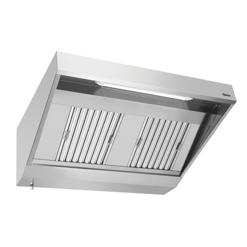 Sienas nosūcējs ar motoru un apgaismojumu - L 1400 x P 900 mm - Bartscher