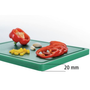 Griešanas dēlis 325 x 265 mm - Zaļš - 20 mm biezums - Bartscher