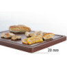 Griešanas dēlis 325 x 265 mm - Brūns - 20 mm biezums - Bartscher