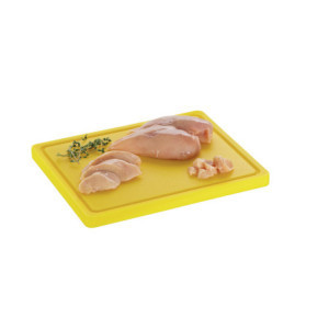 Griešanas dēlis 325 x 265 mm - Dzeltens - 20 mm biezums - Bartscher