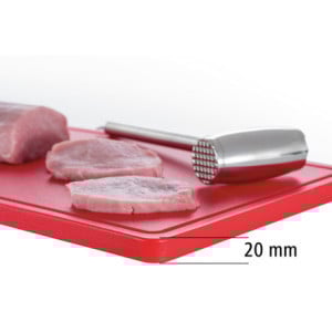 Griešanas dēlis 530 x 325 mm - Sarkans - 20 mm biezums - Bartscher