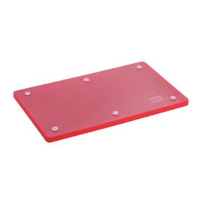 Griešanas dēlis 530 x 325 mm - Sarkans - 20 mm biezums - Bartscher