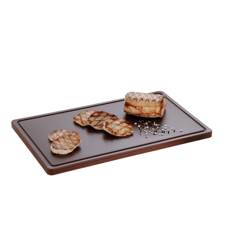 Griešanas dēlis 530 x 325 mm - Brūns - 20 mm biezums - Bartscher