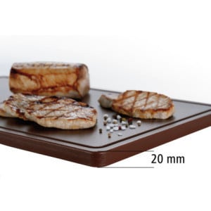 Griešanas dēlis 530 x 325 mm - Brūns - 20 mm biezums - Bartscher