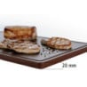 Griešanas dēlis 530 x 325 mm - Brūns - 20 mm biezums - Bartscher