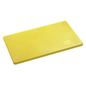 Griešanas dēlis 530 x 325 mm - Dzeltens - 20 mm biezums - Bartscher