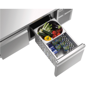 Positive Refrigerated Table 2 Doors GN 1/1 with Undercounter