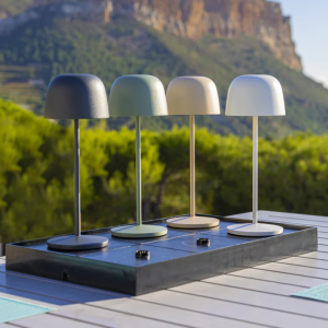 Indukcijas uzlādes paliktnis 6 galda lampām - Kelly Plate - Lumisky