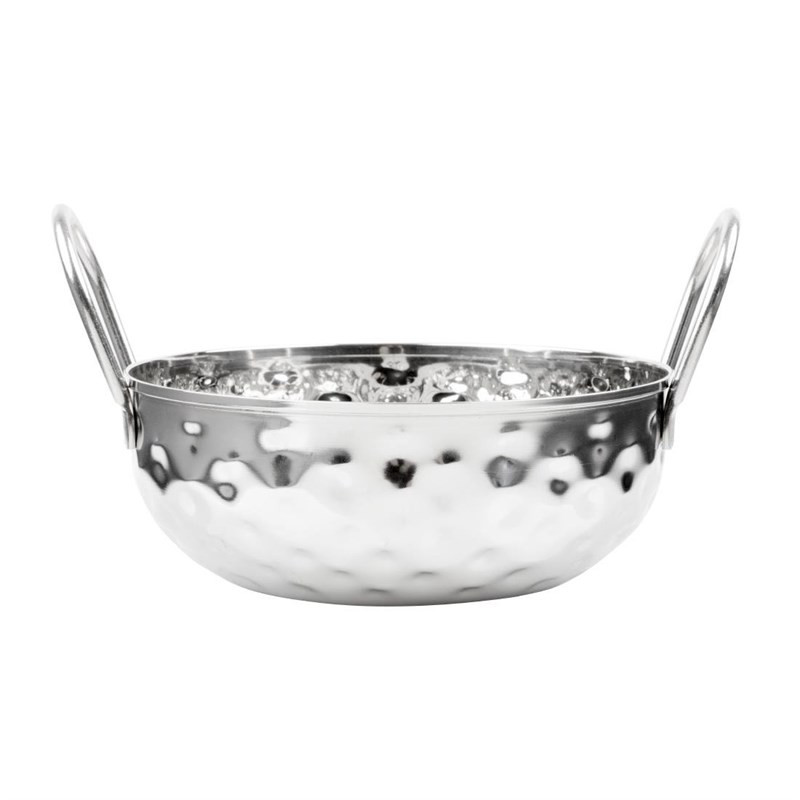 Plat Kadai Martelé en Inox Table Presentation 150 mm - Gastronoble Plat Kadai Martelé en Inox Table Presentation 150 mm - Gastronoble