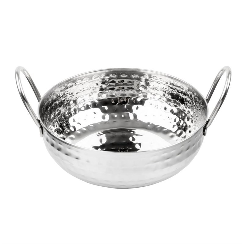 Plat Kadai Martelé en Inox Table Presentation 170 mm - Gastronoble Plat Kadai Martelé en Inox Table Presentation 170 mm - Gastronoble