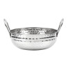 Plat Kadai Martelé en Inox Table Presentation 200 mm - Gastronoble