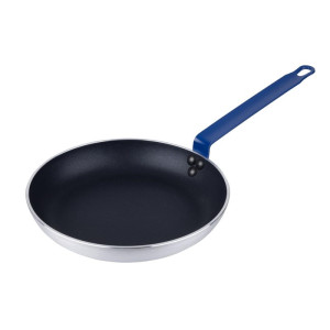 Neslīdoša alumīnija panna Teflon Plus ar zilu rokturi 28cm - Gastronoble