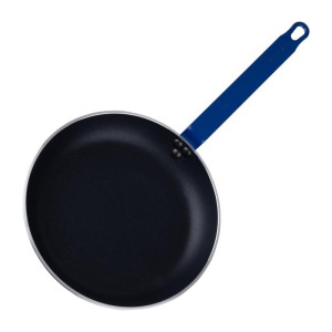 Neslīdoša alumīnija panna Teflon Plus ar zilu rokturi 28cm - Gastronoble
