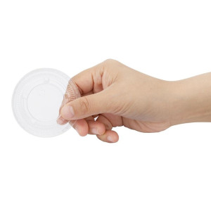 Couvercles en PET Fiesta Recyclable Pour Pots à Sauce - Lot de 1000